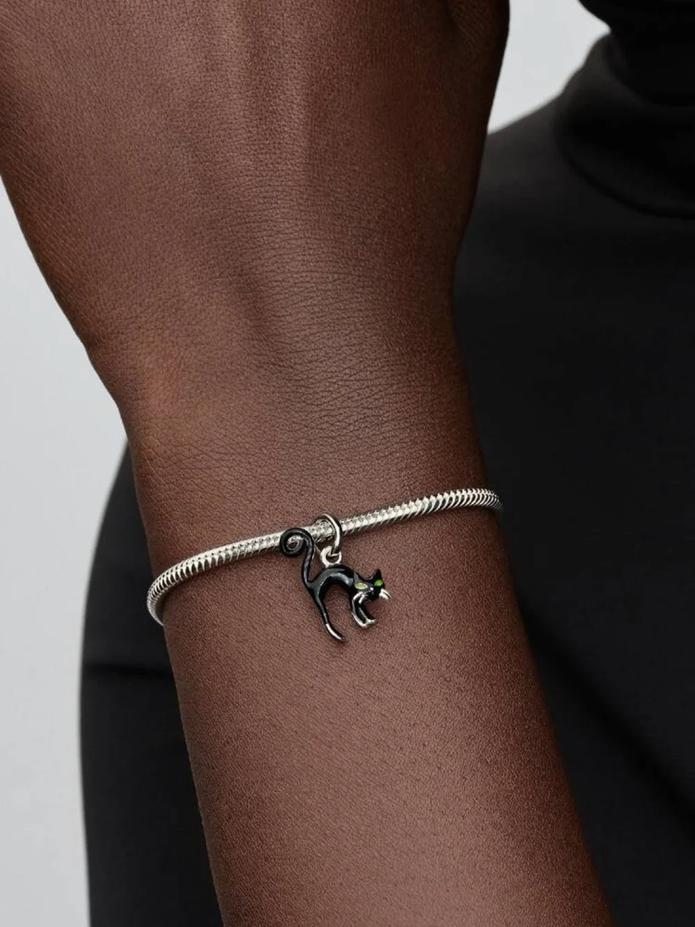 Pandora Black Cat Dangle Charm